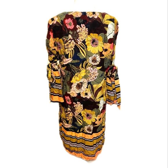 Coco + Carmen NWT v-neck deep floral swim cover up/ mini dress, L/XL - Picture 4 of 13